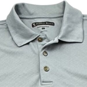 Pebble Beach Performance Polo Shirt XL Light Blue Golf Short Sleeve